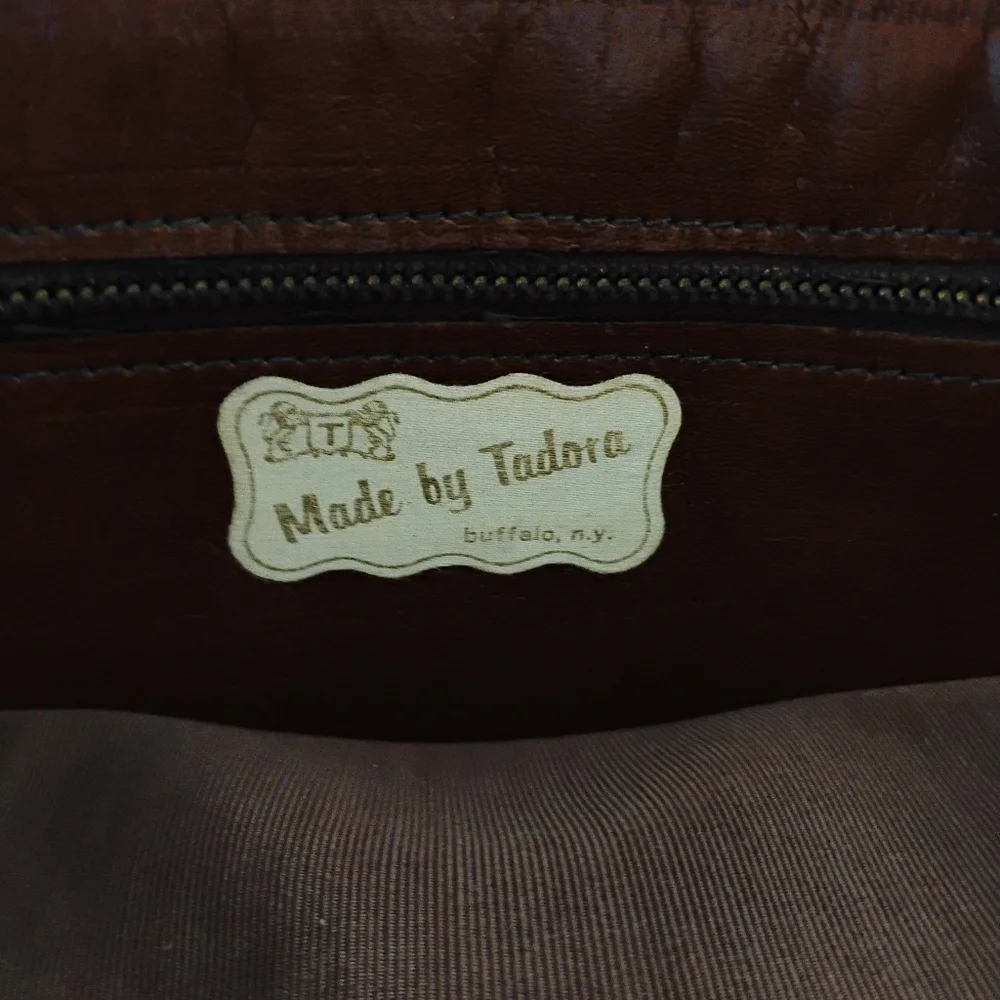 Tudora Clutch Leather Handbag With Wooden Handle